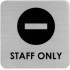 Next επιγραφή darwin "Staff only" 7,2x7,2εκ., 2χιλ. πάχος